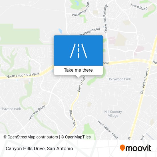 Mapa de Canyon Hills Drive