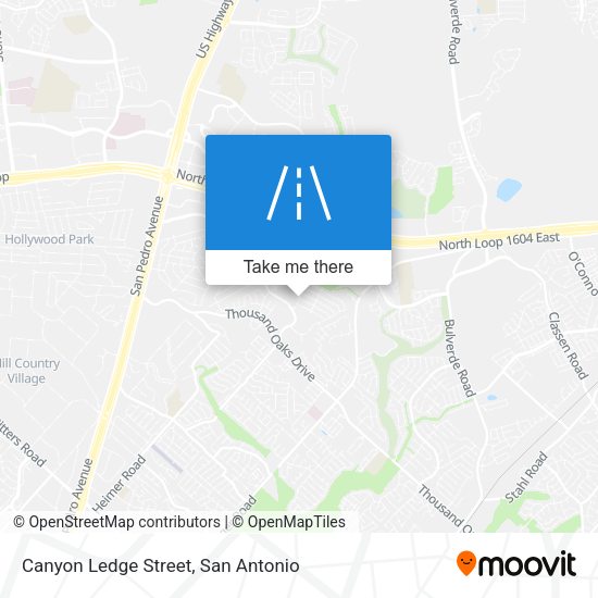 Canyon Ledge Street map