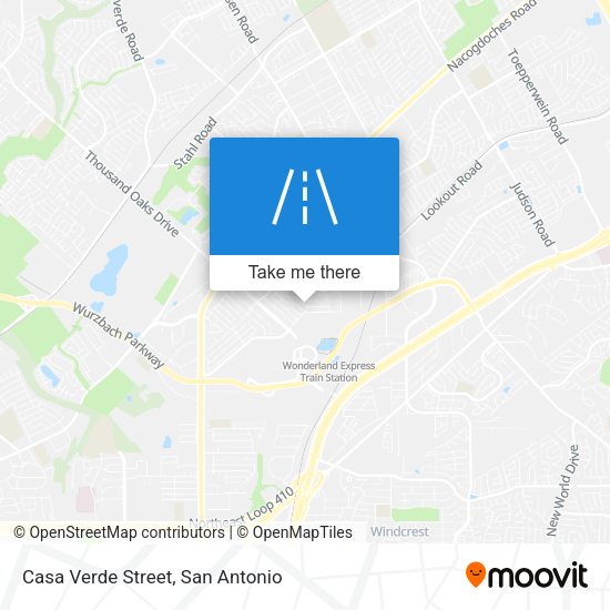 Casa Verde Street map