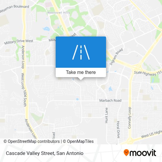 Mapa de Cascade Valley Street