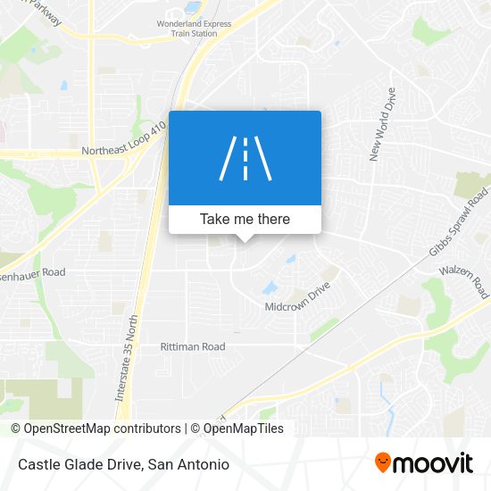 Castle Glade Drive map