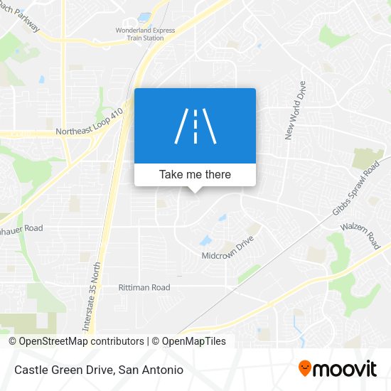 Castle Green Drive map