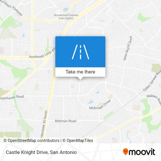 Castle Knight Drive map