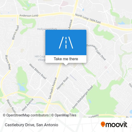 Castlebury Drive map