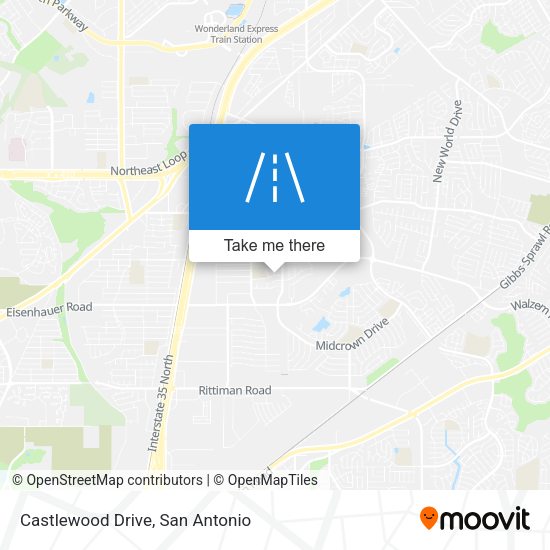 Castlewood Drive map