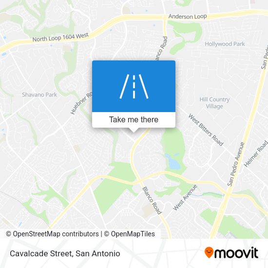 Mapa de Cavalcade Street