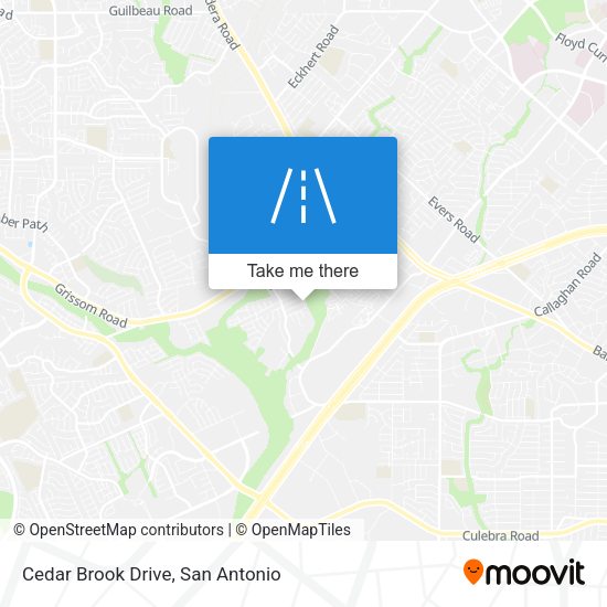 Cedar Brook Drive map