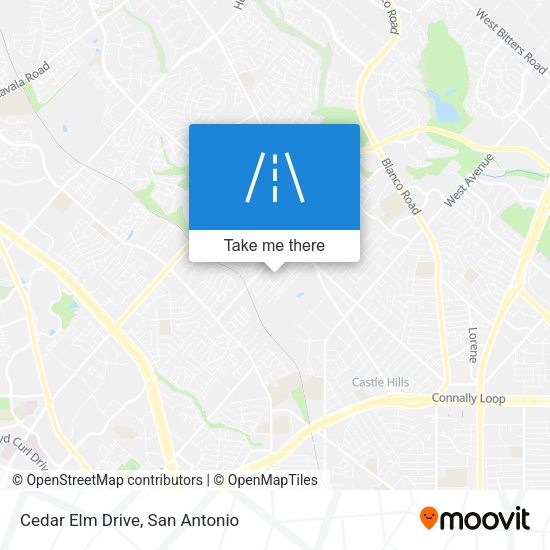 Cedar Elm Drive map