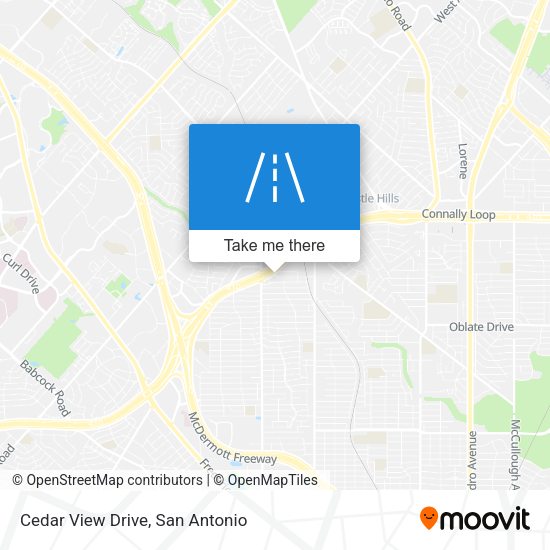 Cedar View Drive map