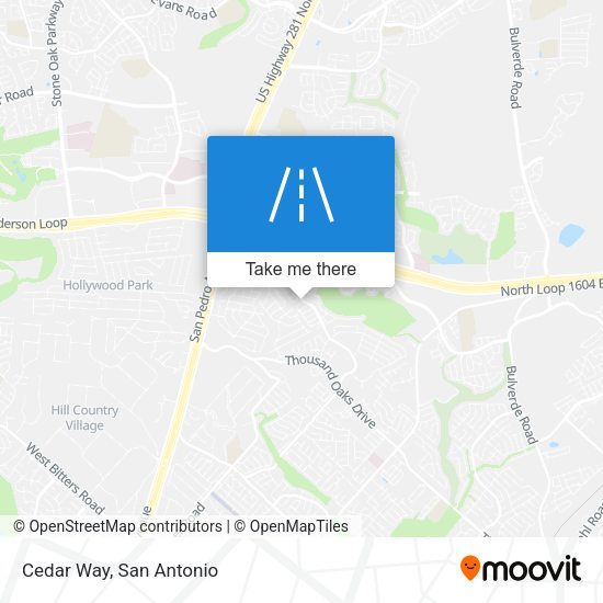 Mapa de Cedar Way