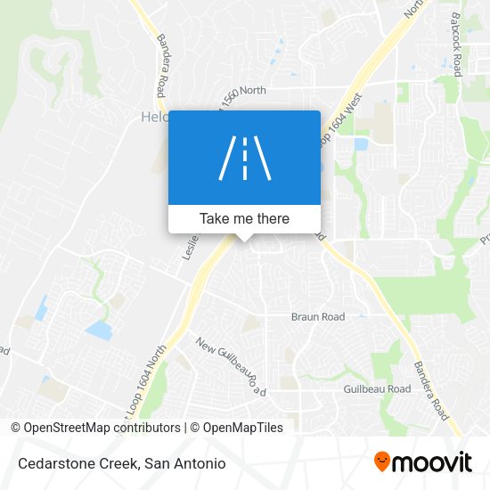 Cedarstone Creek map