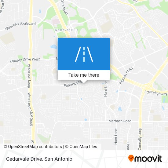 Cedarvale Drive map