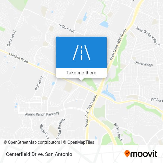 Centerfield Drive map