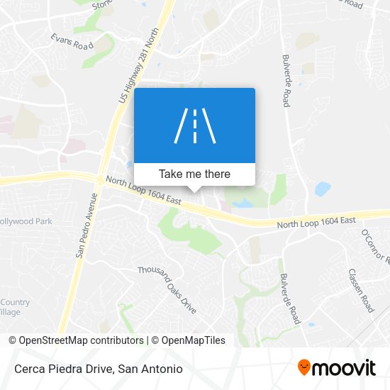 Cerca Piedra Drive map