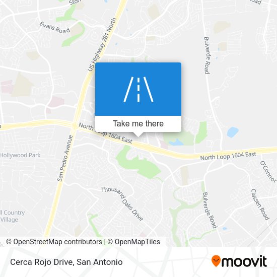 Mapa de Cerca Rojo Drive