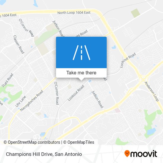 Champions Hill Drive map