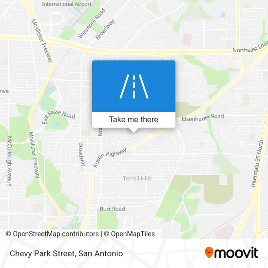 Chevy Park Street map