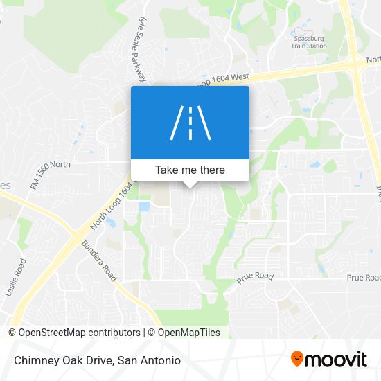Chimney Oak Drive map
