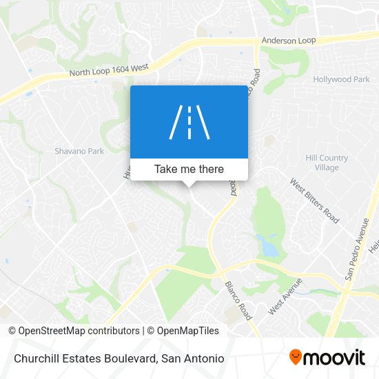 Mapa de Churchill Estates Boulevard