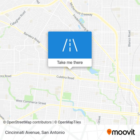 Mapa de Cincinnati Avenue
