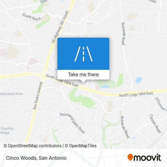 Mapa de Cinco Woods