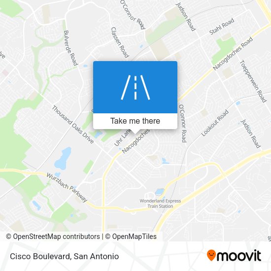 Mapa de Cisco Boulevard