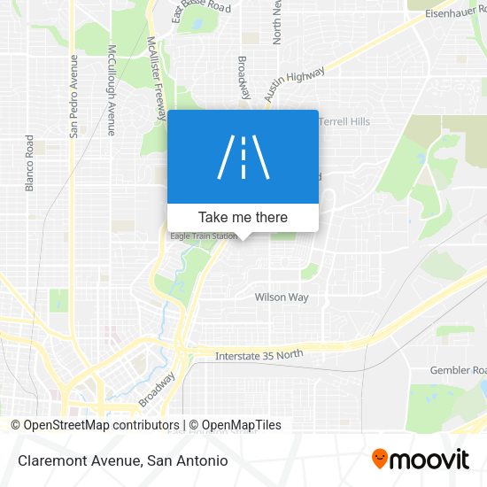 Claremont Avenue map