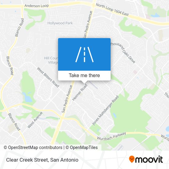 Clear Creek Street map