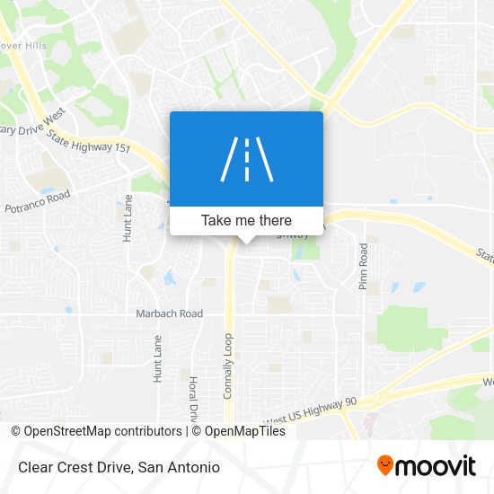 Clear Crest Drive map