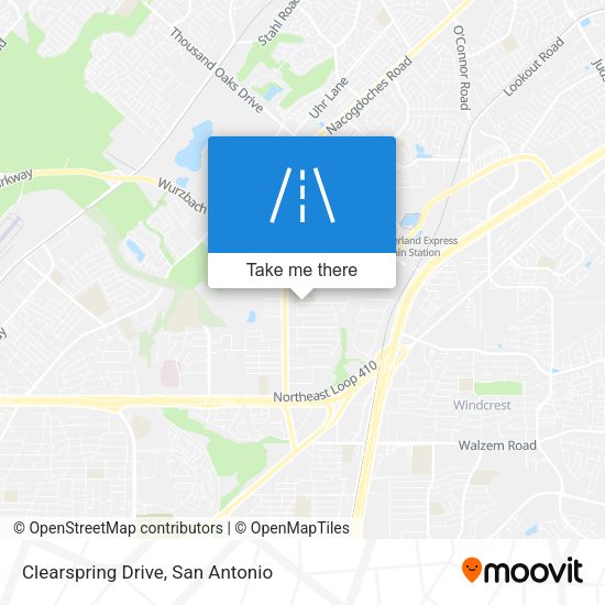 Clearspring Drive map