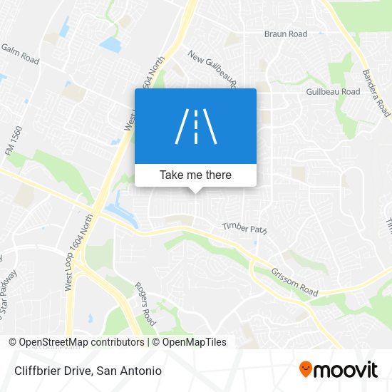 Cliffbrier Drive map