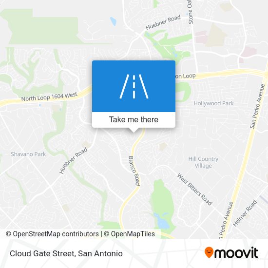 Cloud Gate Street map