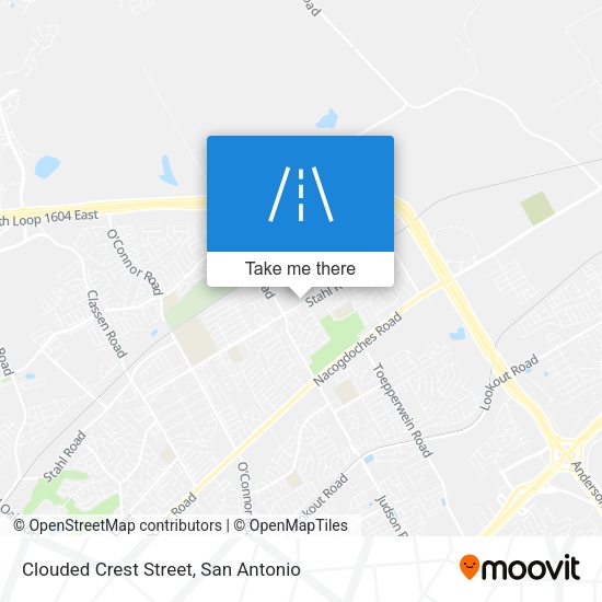 Clouded Crest Street map
