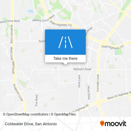 Coldwater Drive map