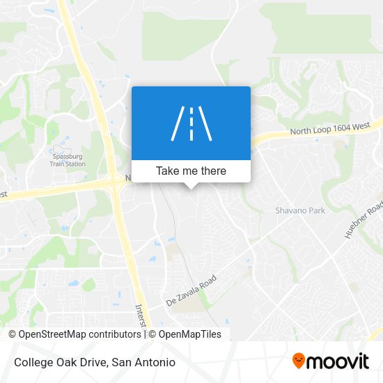 Mapa de College Oak Drive