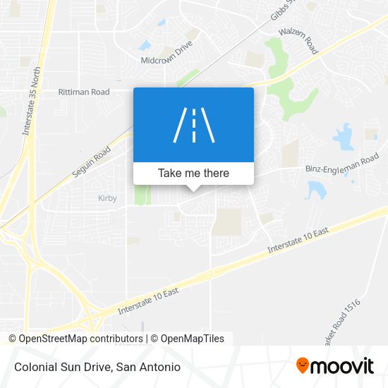 Colonial Sun Drive map