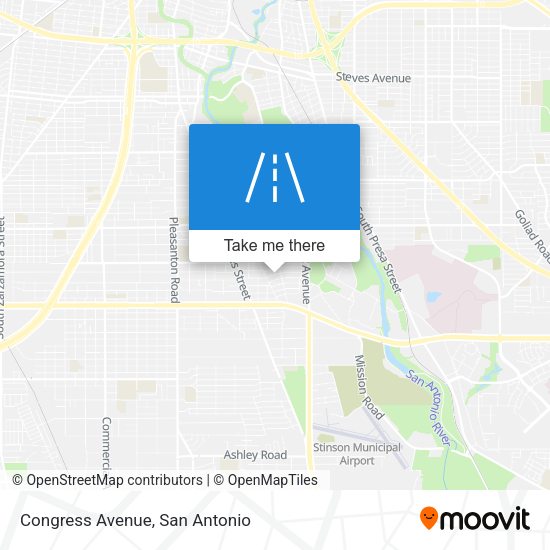 Congress Avenue map