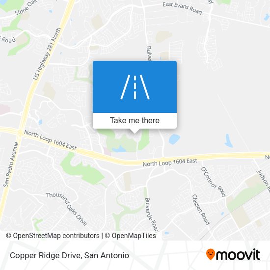 Copper Ridge Drive map