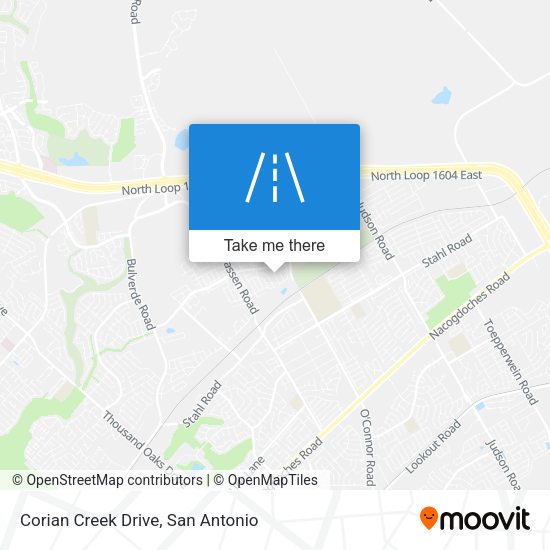 Corian Creek Drive map