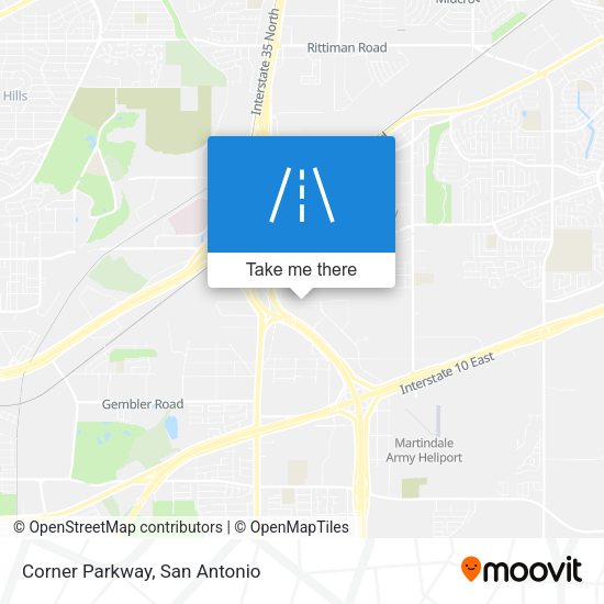 Mapa de Corner Parkway