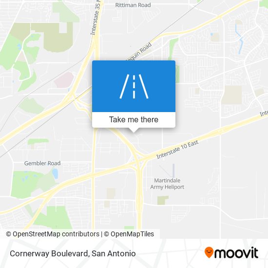 Cornerway Boulevard map