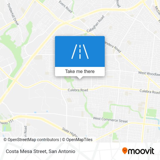 Mapa de Costa Mesa Street