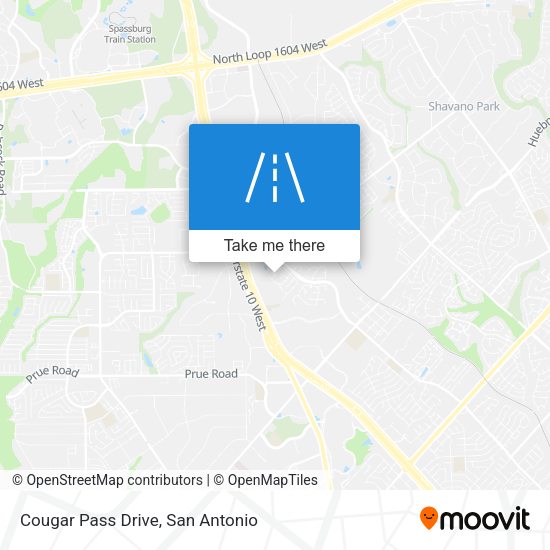 Cougar Pass Drive map