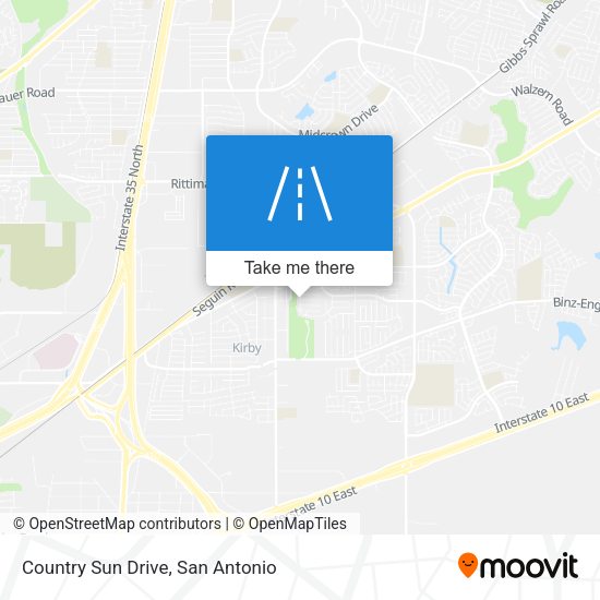 Country Sun Drive map