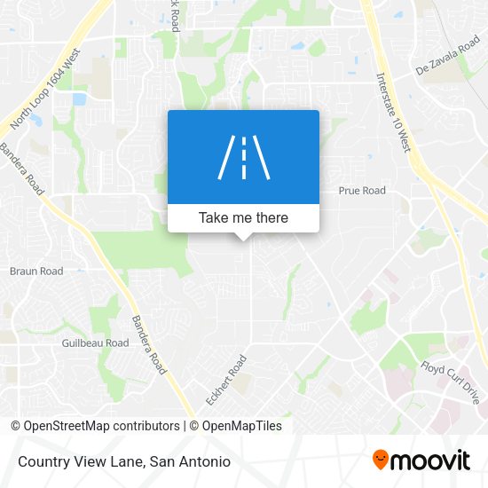 Country View Lane map