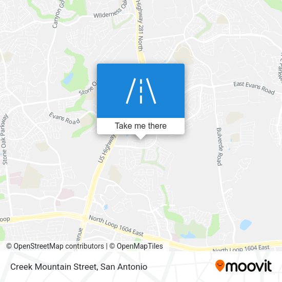 Creek Mountain Street map