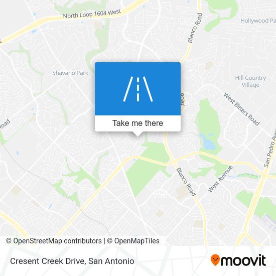 Cresent Creek Drive map