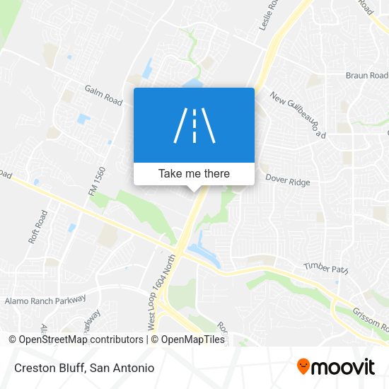 Mapa de Creston Bluff