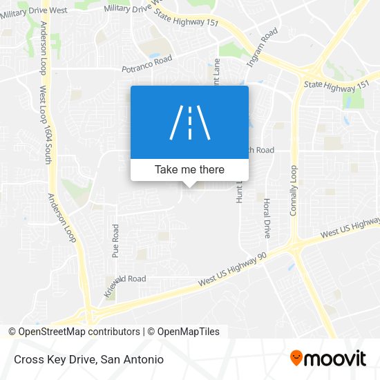 Cross Key Drive map