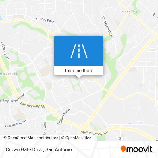 Crown Gate Drive map